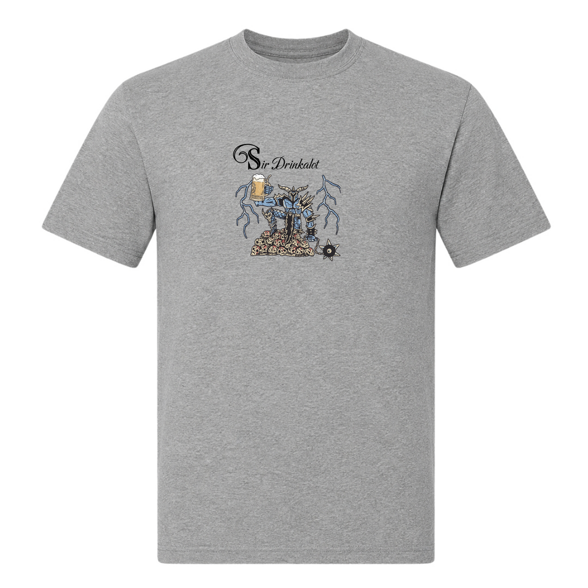 Sir Drinkalot -T-Shirt - Grey Melange