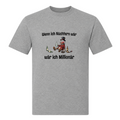 Wenn ich Nüchtern wär-T-Shirt - Grey Melange