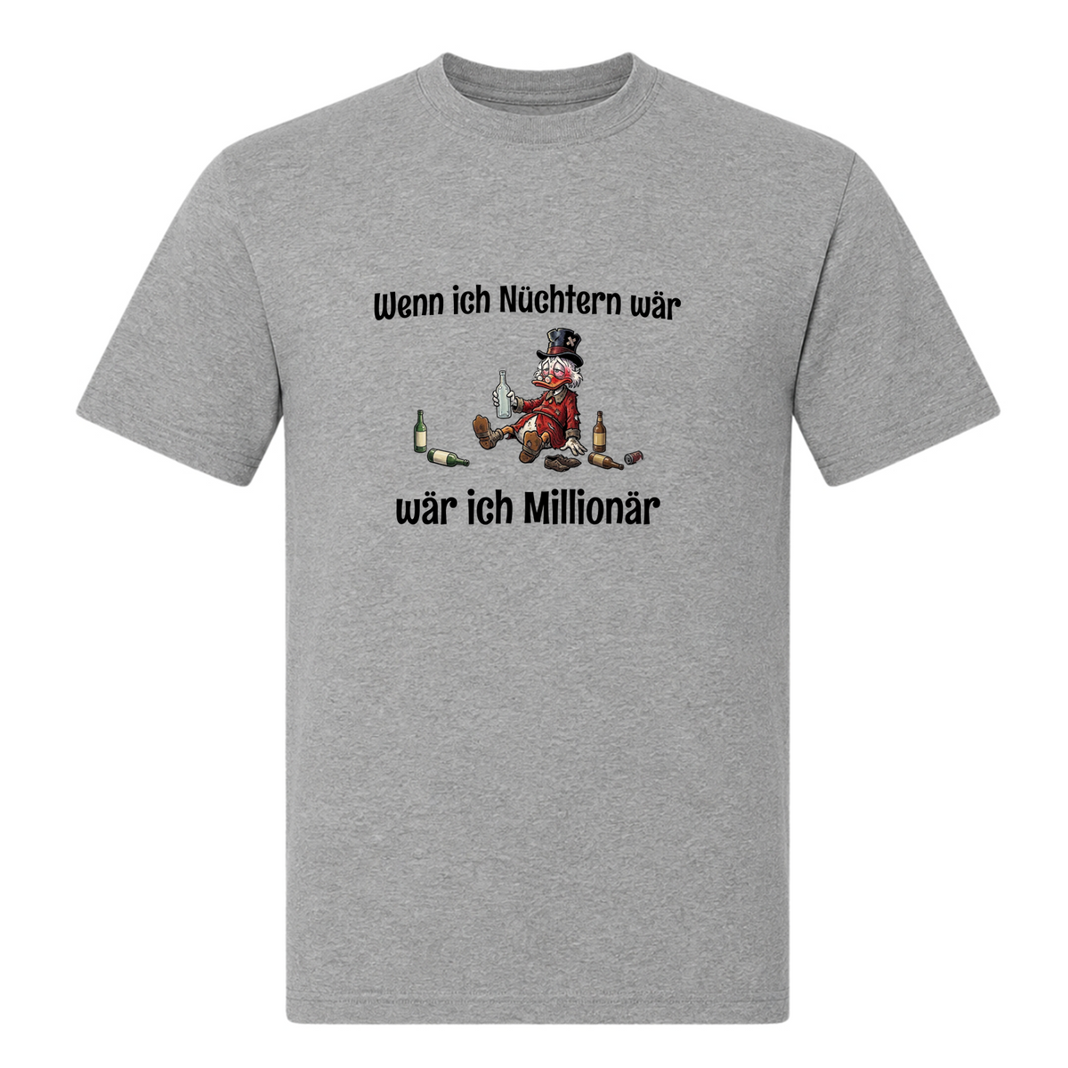 Wenn ich Nüchtern wär-T-Shirt - Grey Melange