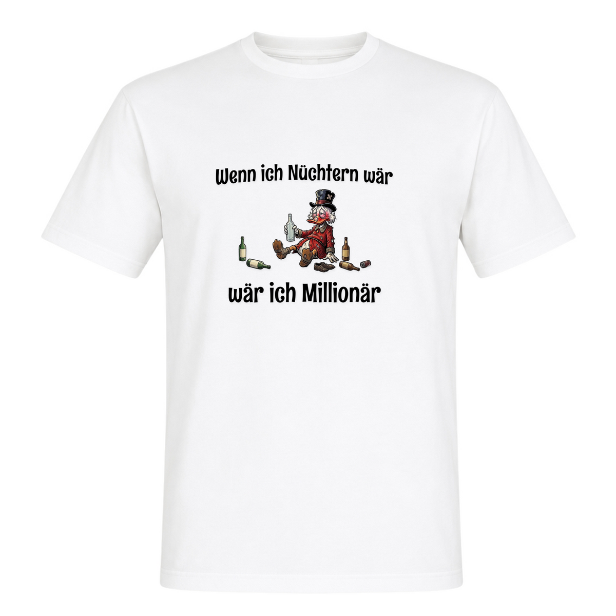 Wenn ich Nüchtern wär-T-Shirt - White