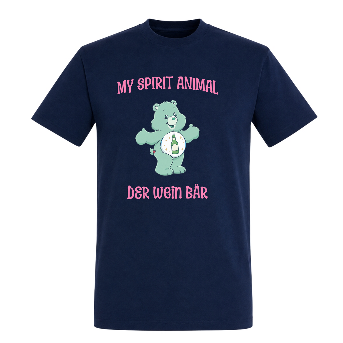 Wein Bär - T-Shirt - French Navy