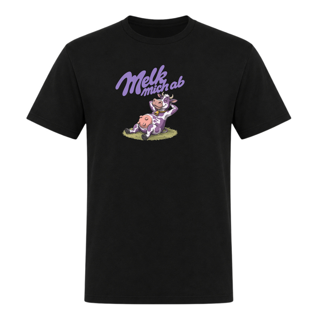 Melk mich - T-Shirt - Deep Black