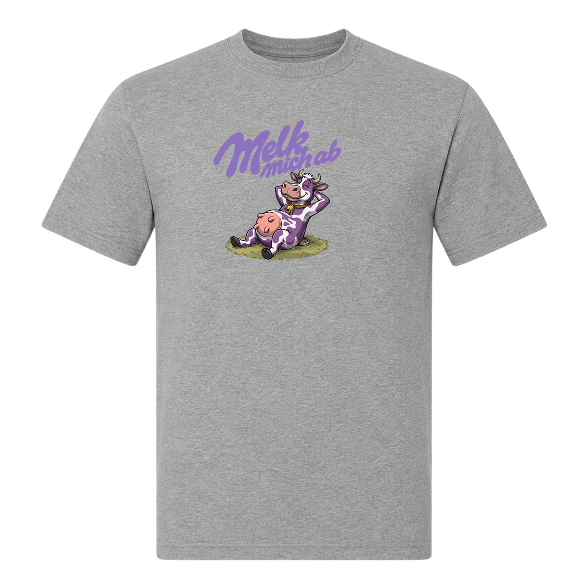 Melk mich - T-Shirt - Grey Melange