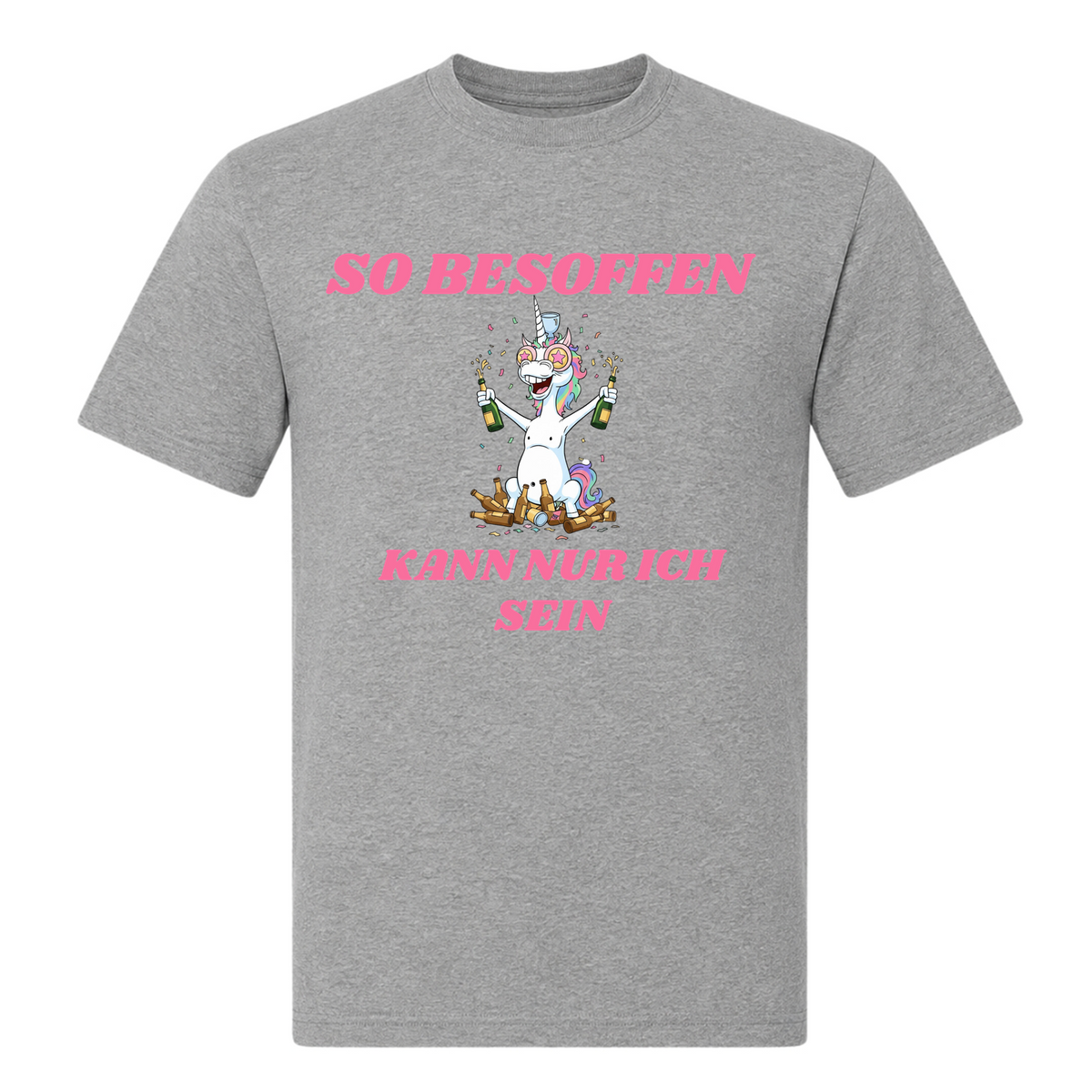 So Besoffen - T-Shirt - Grey Melange