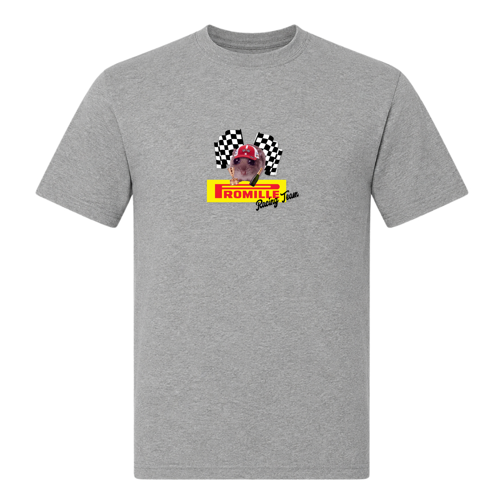 Promille Racing-T-Shirt - Grey Melange
