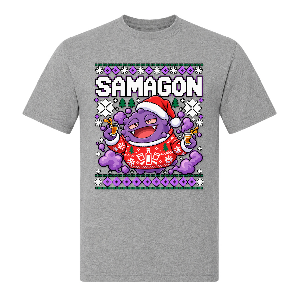 SAMAGON - T-Shirt - grey melange