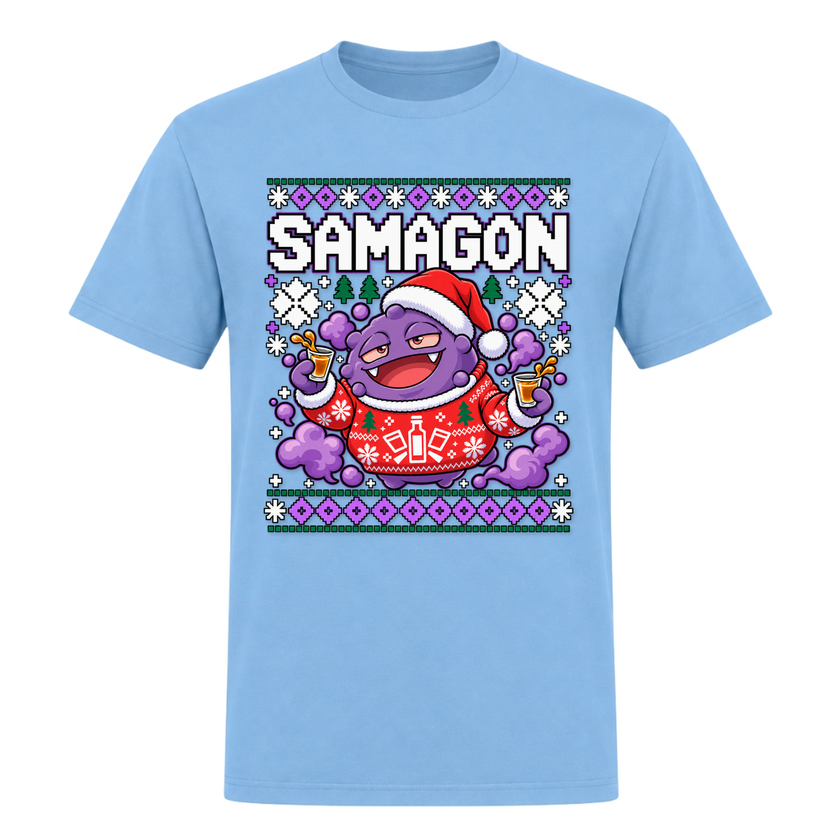 SAMAGON - T-Shirt - Sky Blue