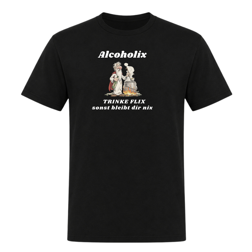 Alcoholix - T-Shirt - Deep Black