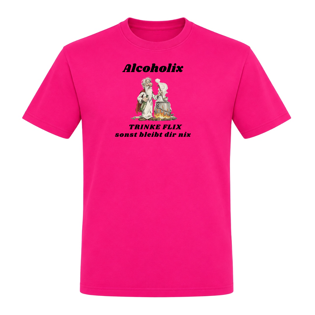 Alcoholix - T-Shirt - Fuchsia