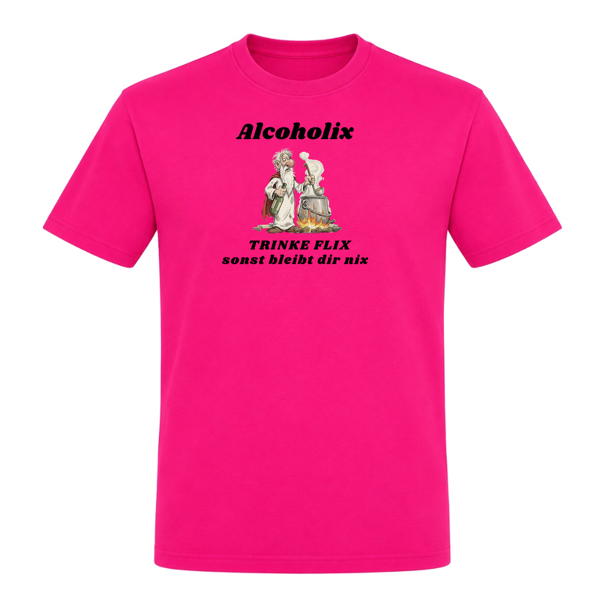 Alcoholix - T-Shirt - Fuchsia