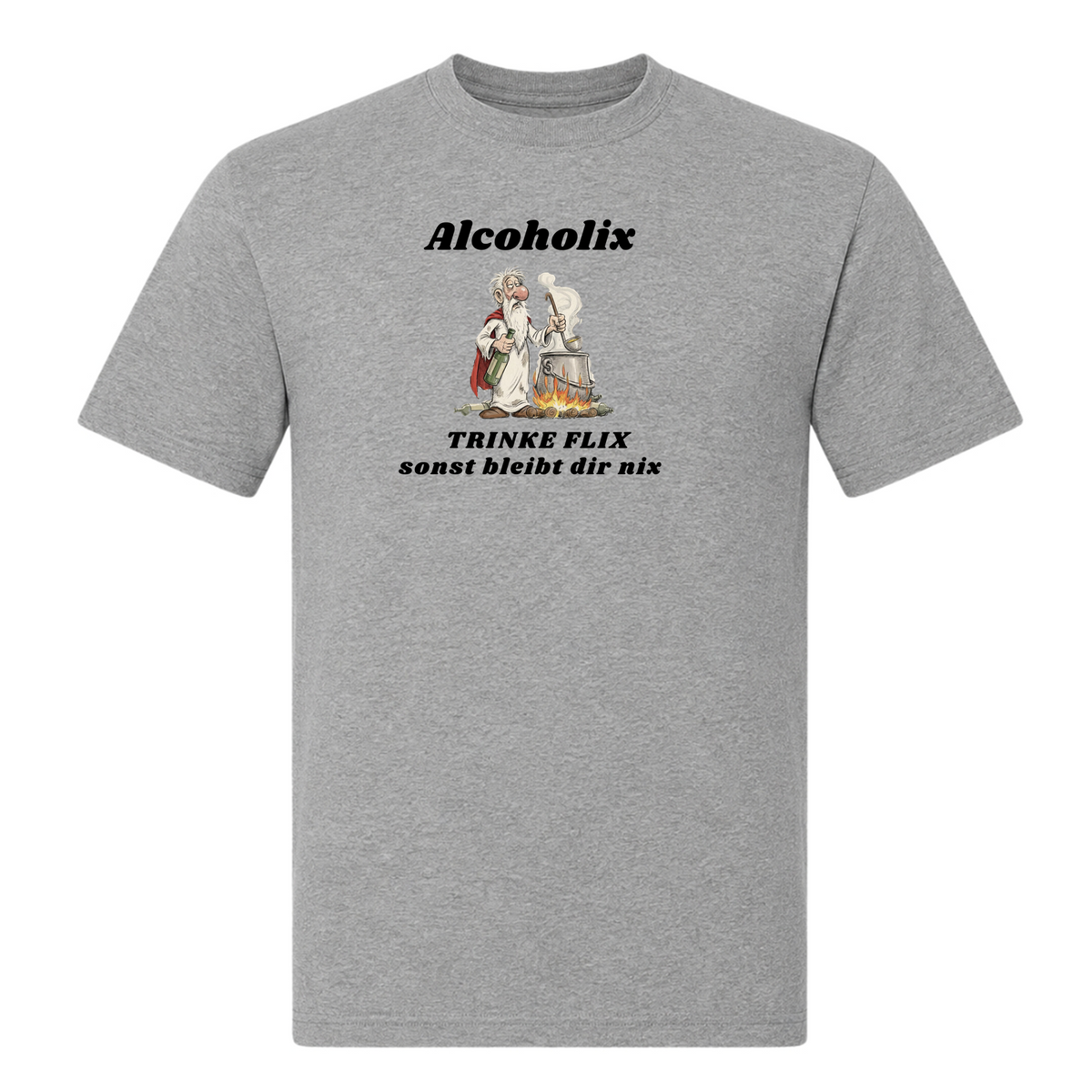 Alcoholix - T-Shirt - Grey Melange
