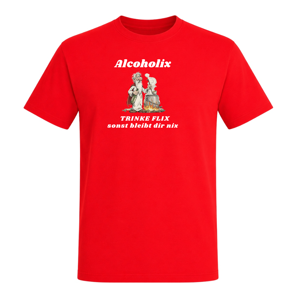 Alcoholix - T-Shirt - Red