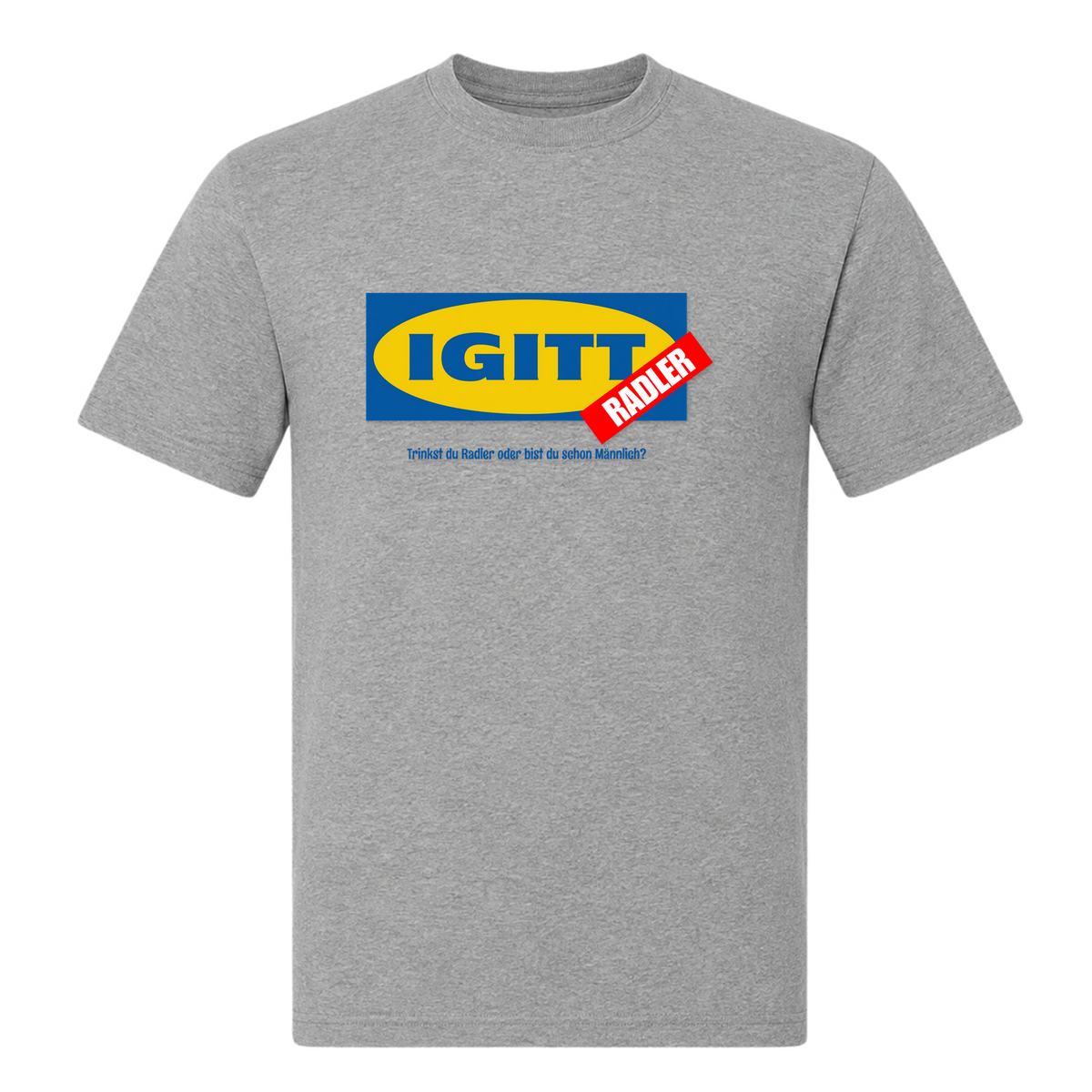 IGITT RADLER-T-Shirt - Grey Melange
