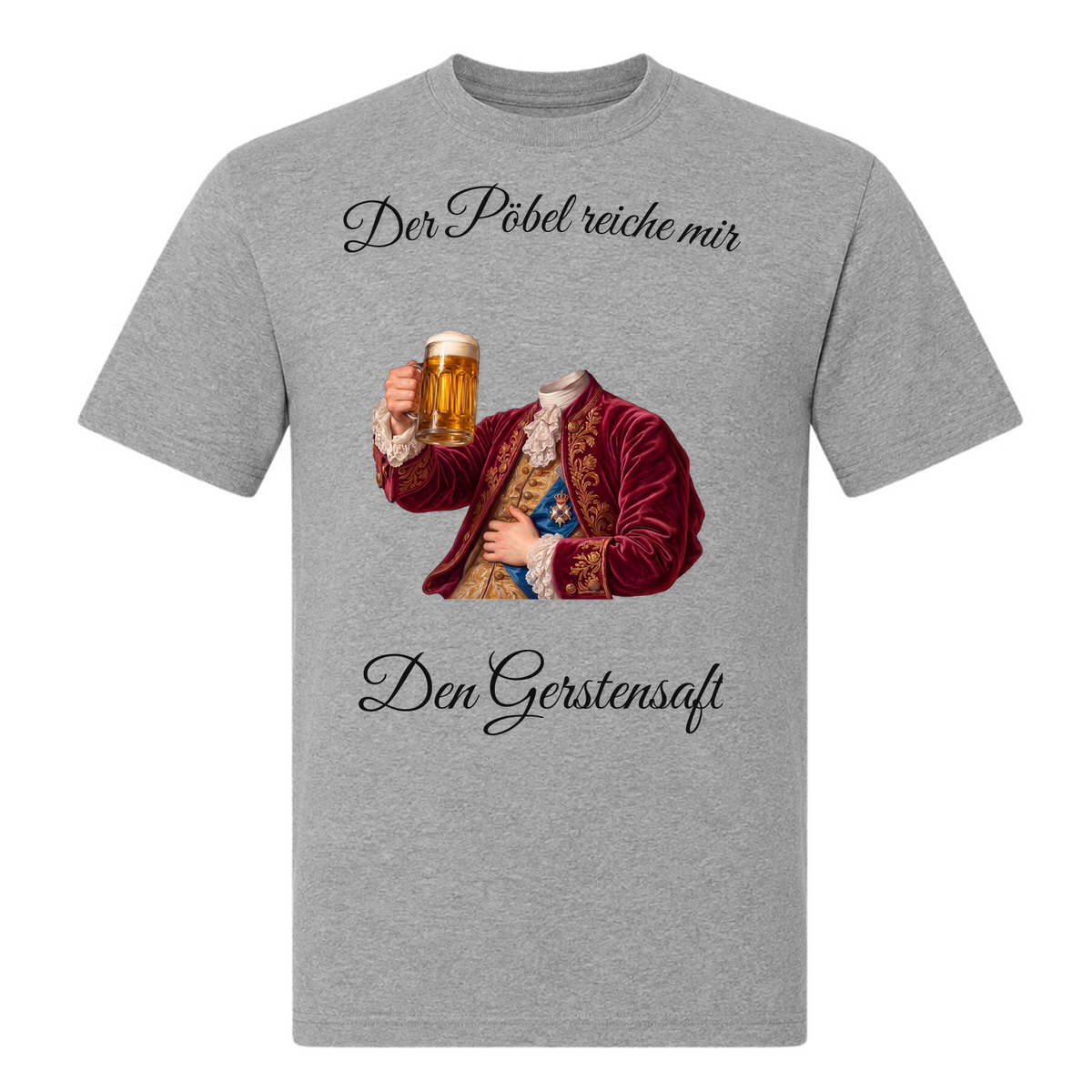 Der Pöbel Personaliserbar - Tshirt - Grey Melange