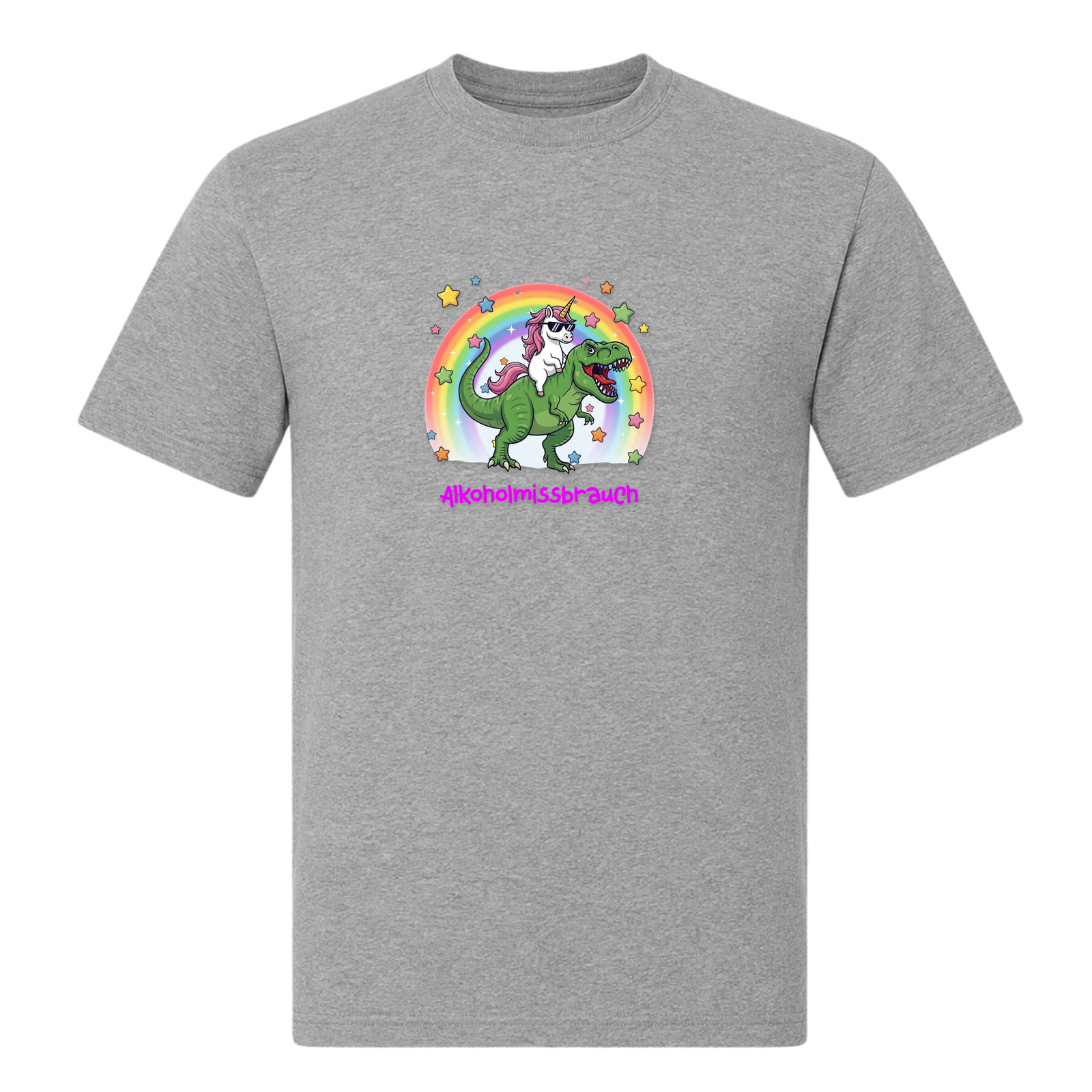 Alkoholmissbrauch-T-Shirt - Grey Melange