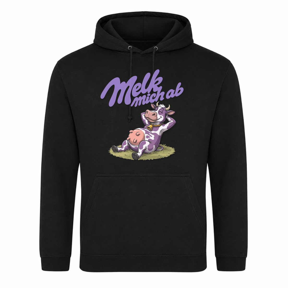 Melk mich - Hoodie - Schwarz