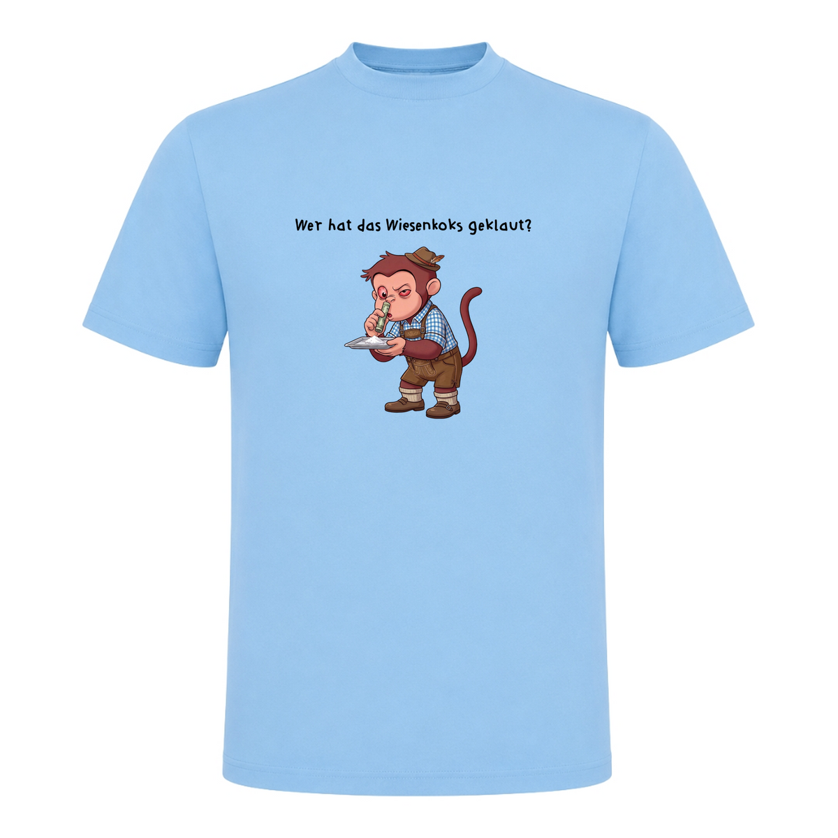 Wer hat das Wiesenkoks - T-Shirt - Sky Blue