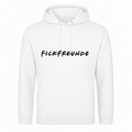 FICKFREUNDE College Hoodie - Weiß