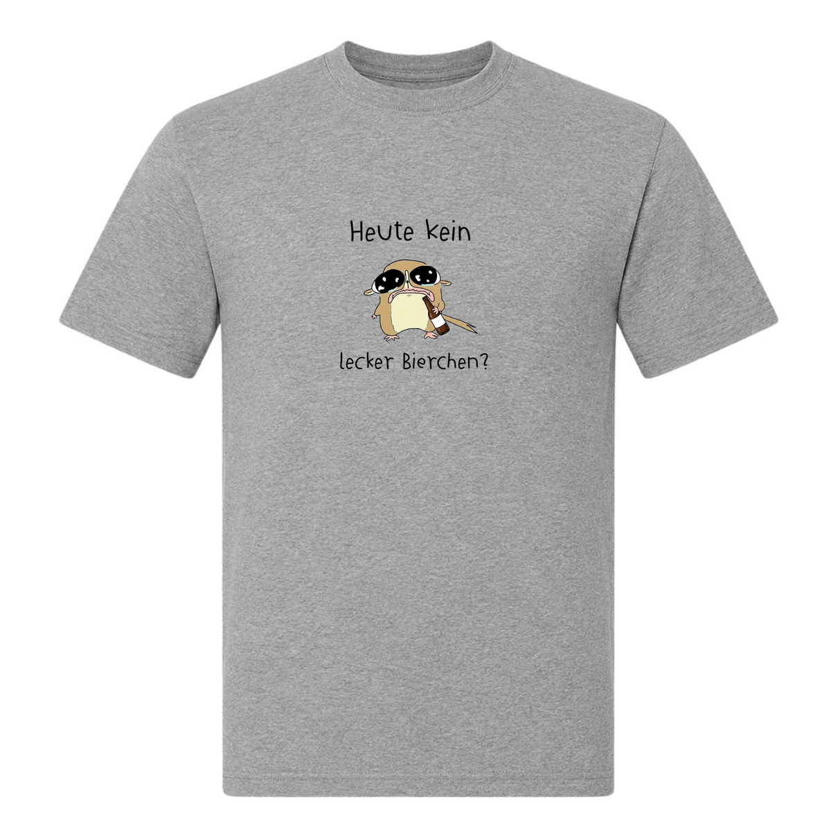 Heute kein Bierchen?-T-Shirt - Grey Melange