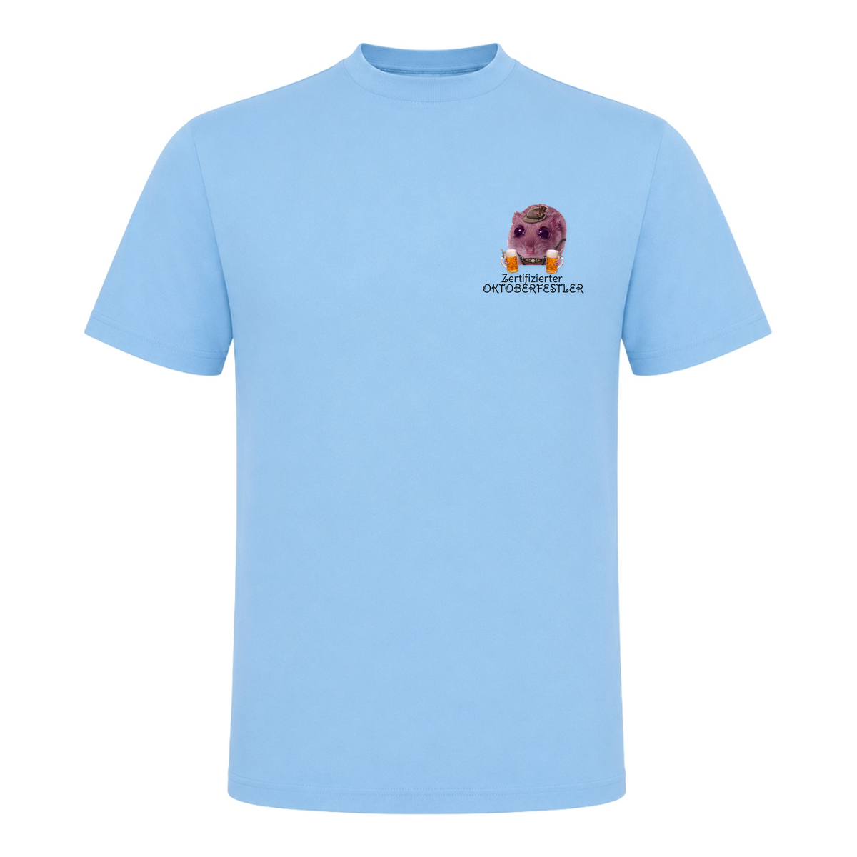 Zertifizierter Oktoberfest - T-Shirt - Sky Blue
