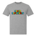 Super Depressiv- T-Shirt - Grey Melange