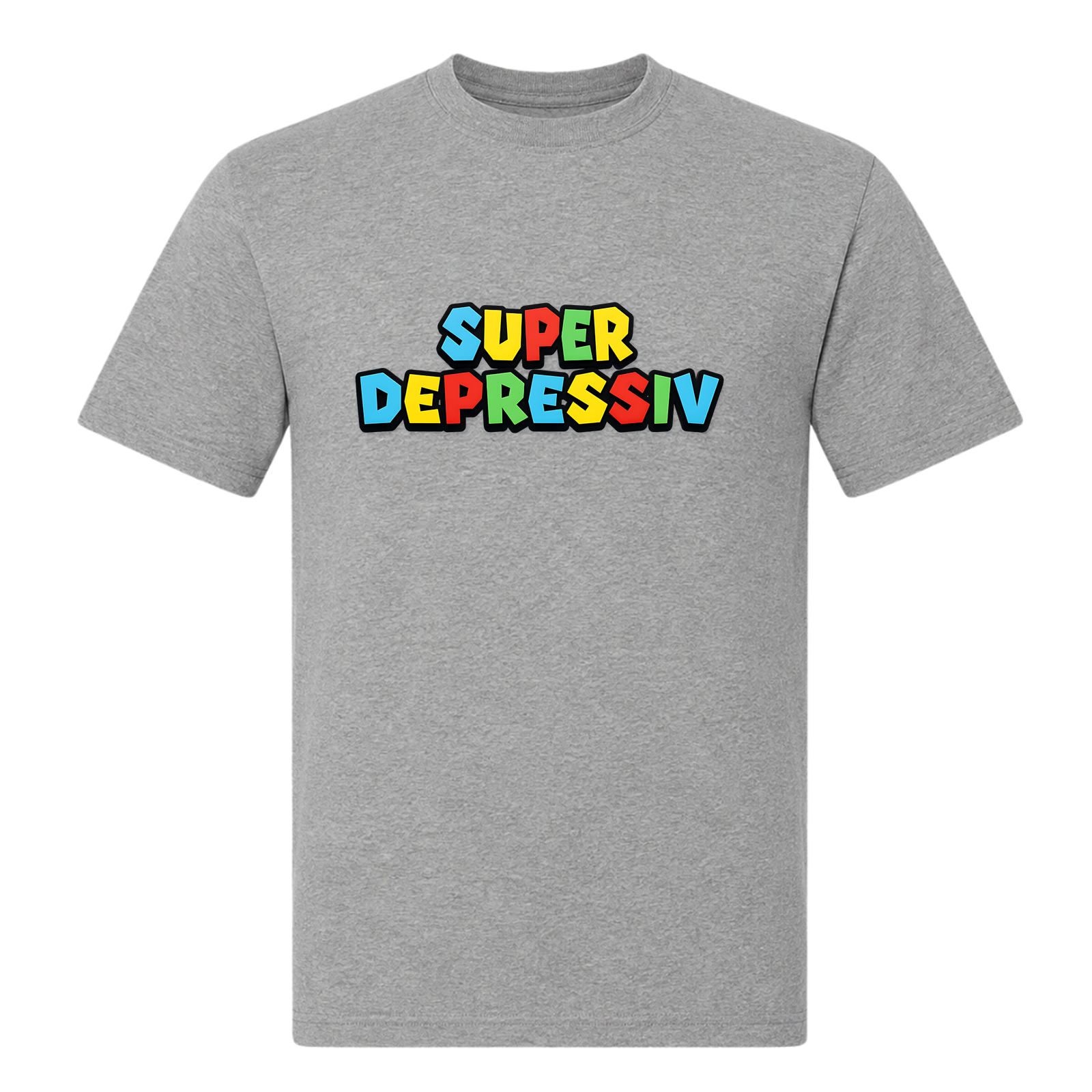Super Depressiv- T-Shirt - Grey Melange