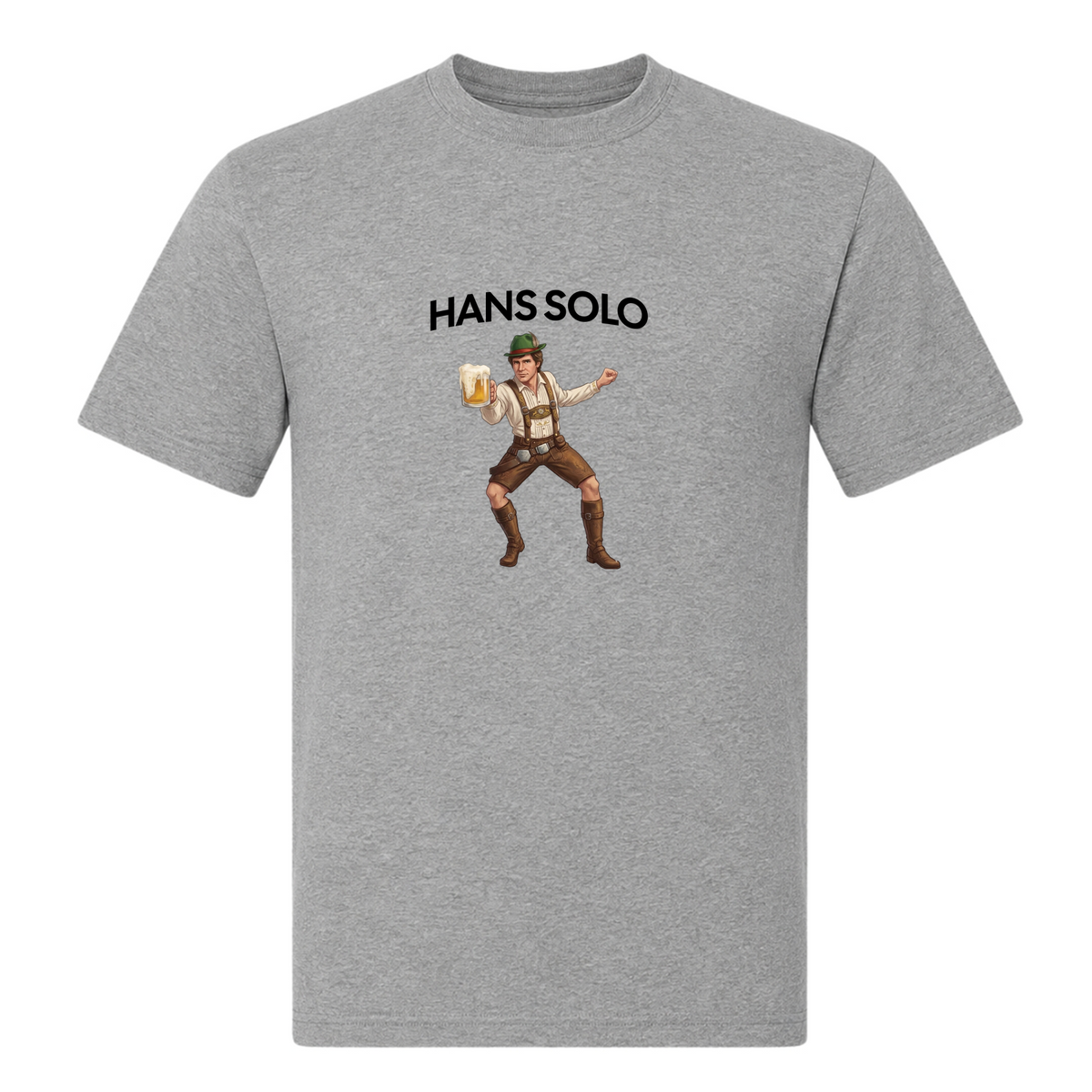 Hans Solo-T-Shirt - Grey Melange
