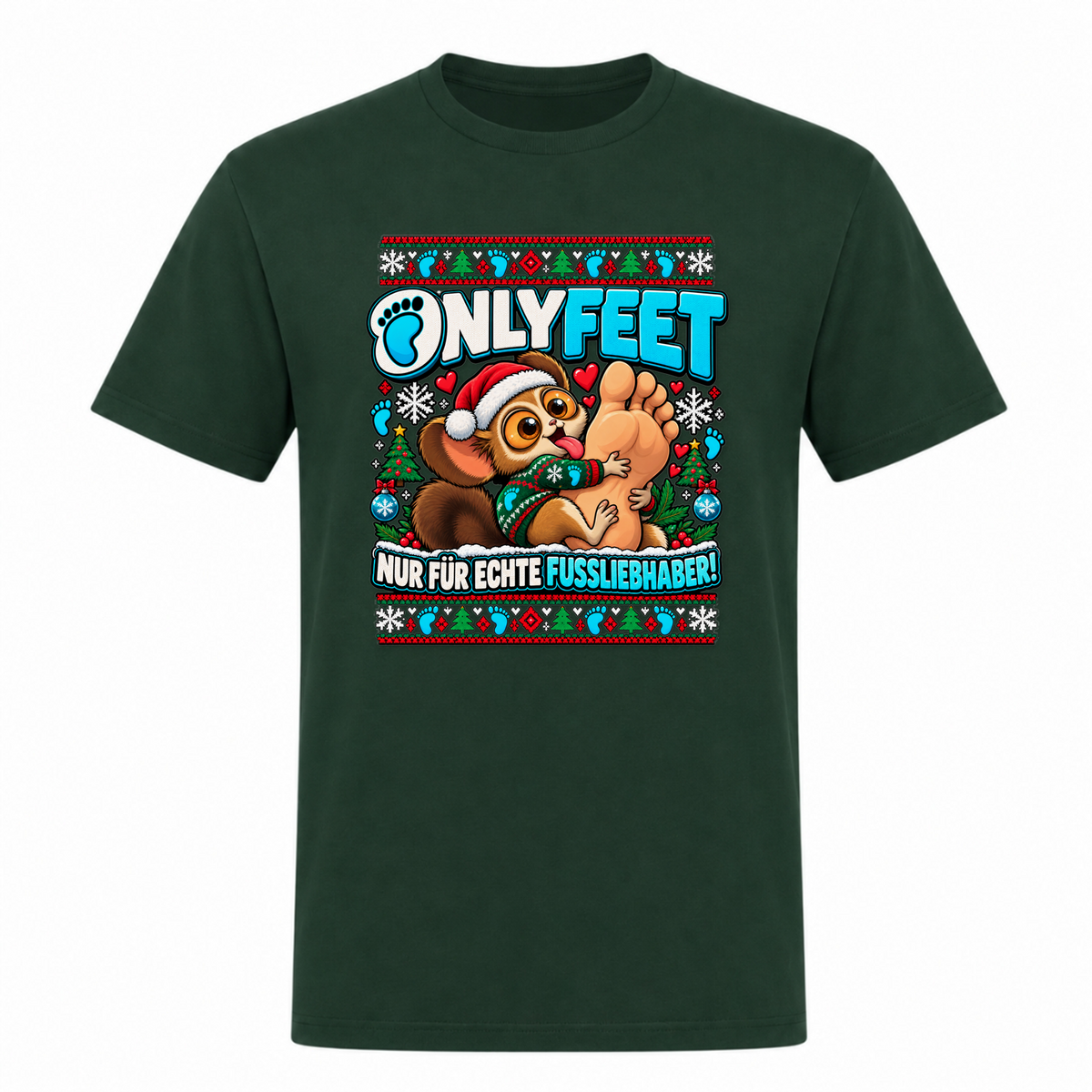 Only Feet - T-Shirt - Bottle Green