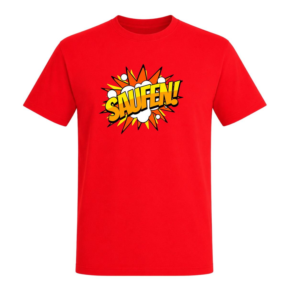 SAUFEN! - T-Shirt  - Red