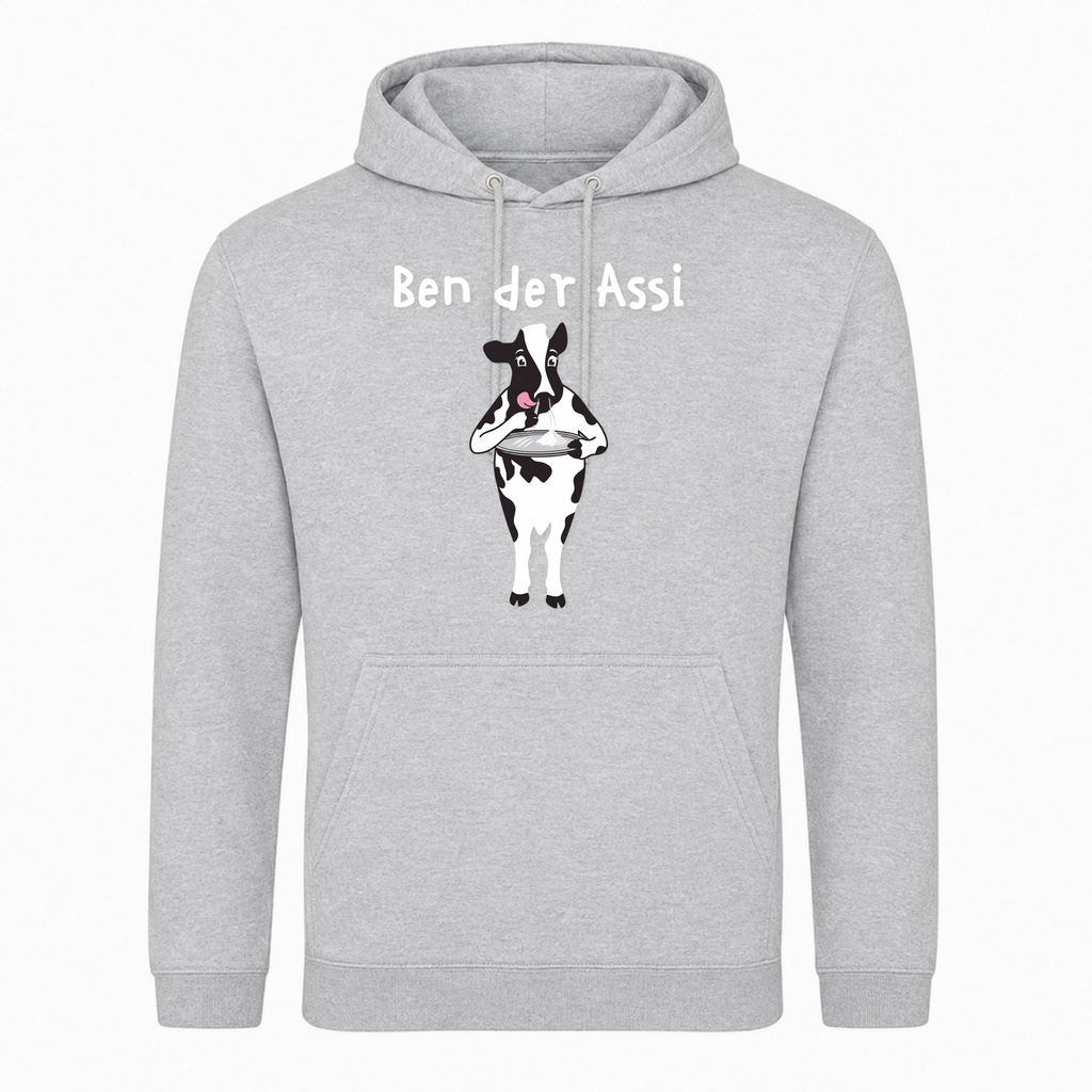 Ben der Assi - T-Shirt College Hoodie -  Heather Grey