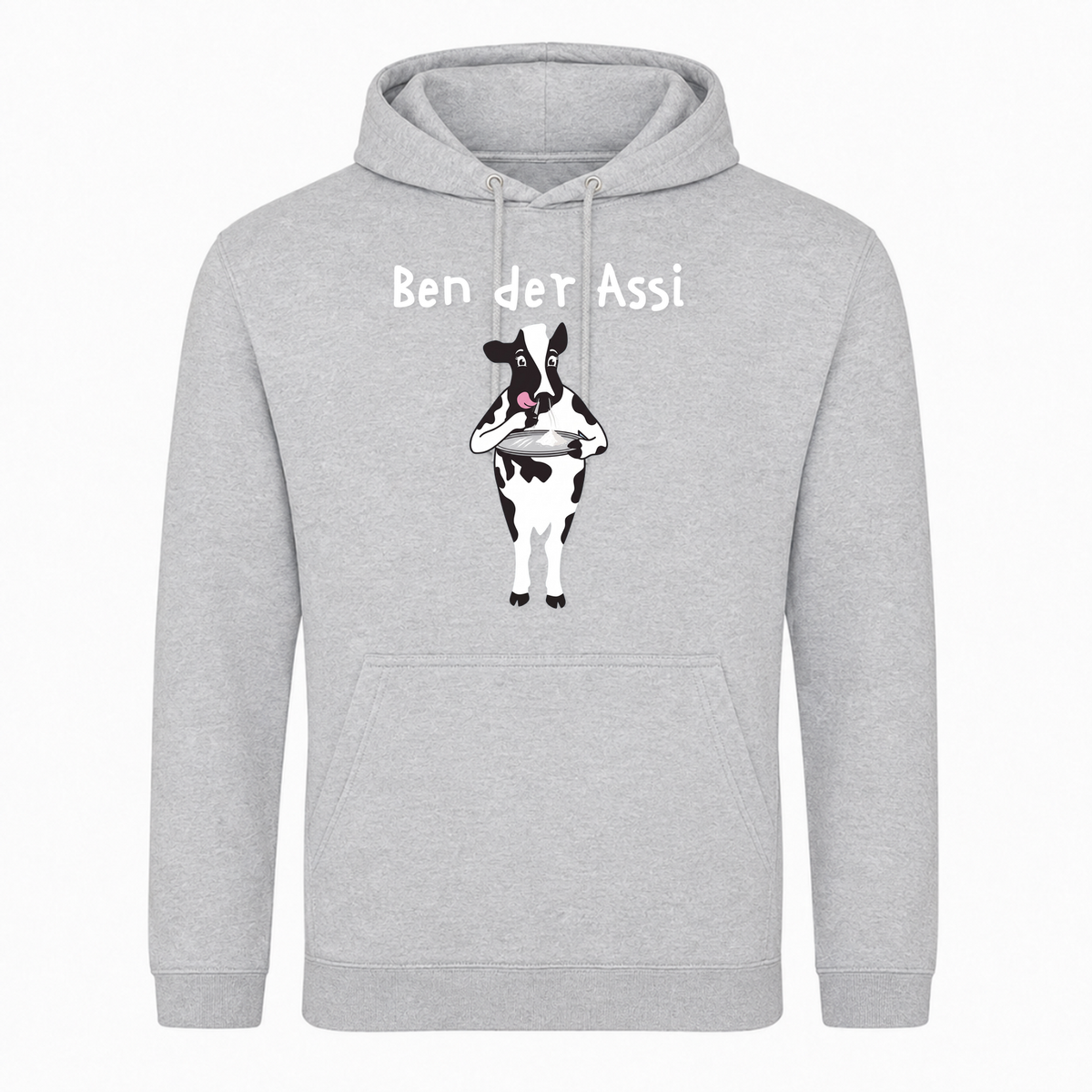 Ben der Assi - T-Shirt College Hoodie -  Heather Grey