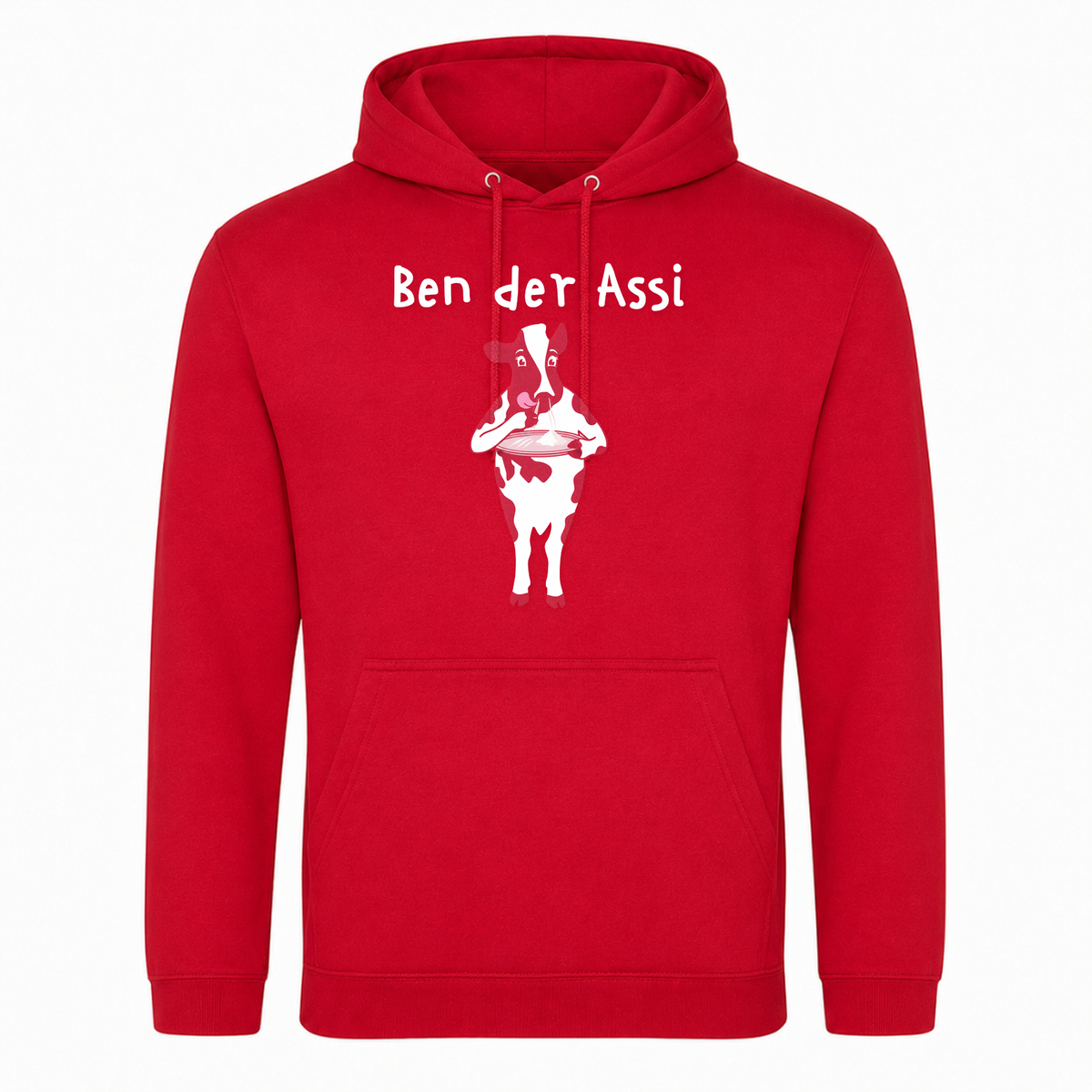 Ben der Assi - T-Shirt College Hoodie - rot