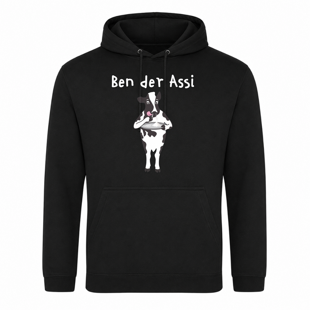 Ben der Assi - T-Shirt College Hoodie - Schwarz