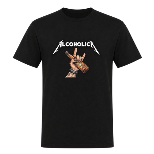 Alcoholica-T-Shirt - Deep Black