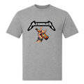 Alcoholica-T-Shirt - Grey Melange