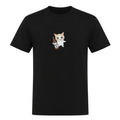 Katze-T-Shirt - Deep Black
