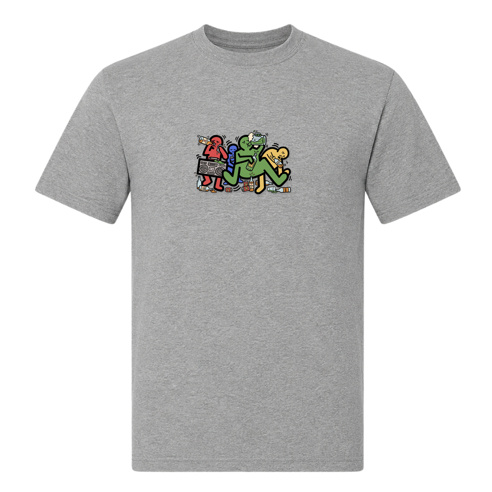 Sauf Buben-T-Shirt - Grey Melange