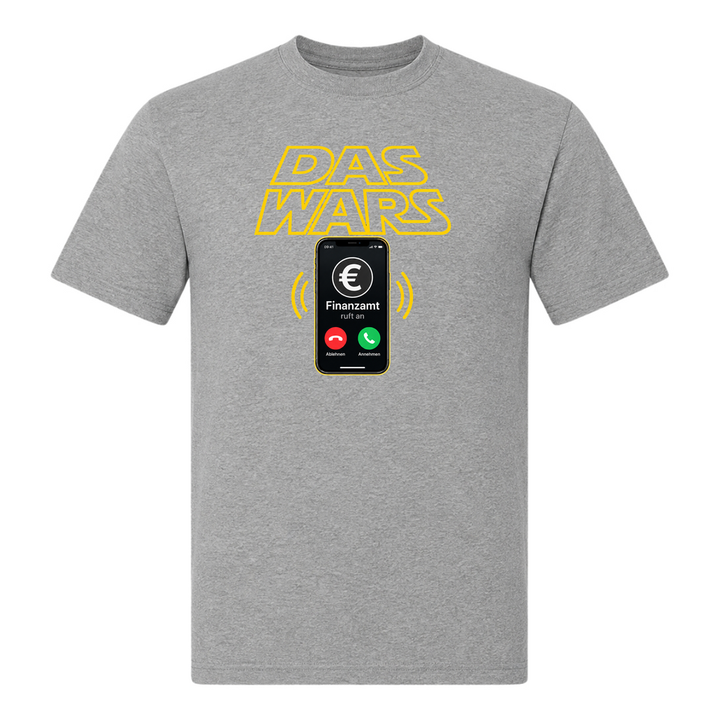 Das Wars Finanzamt - T-Shirt - Grey Melange