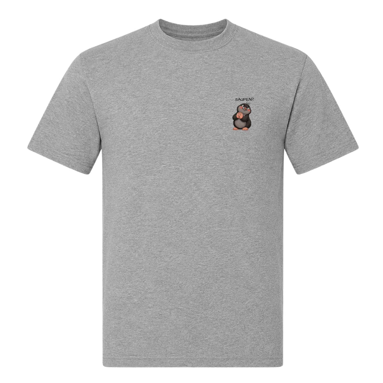 Saufen-T-Shirt - Grey Melange