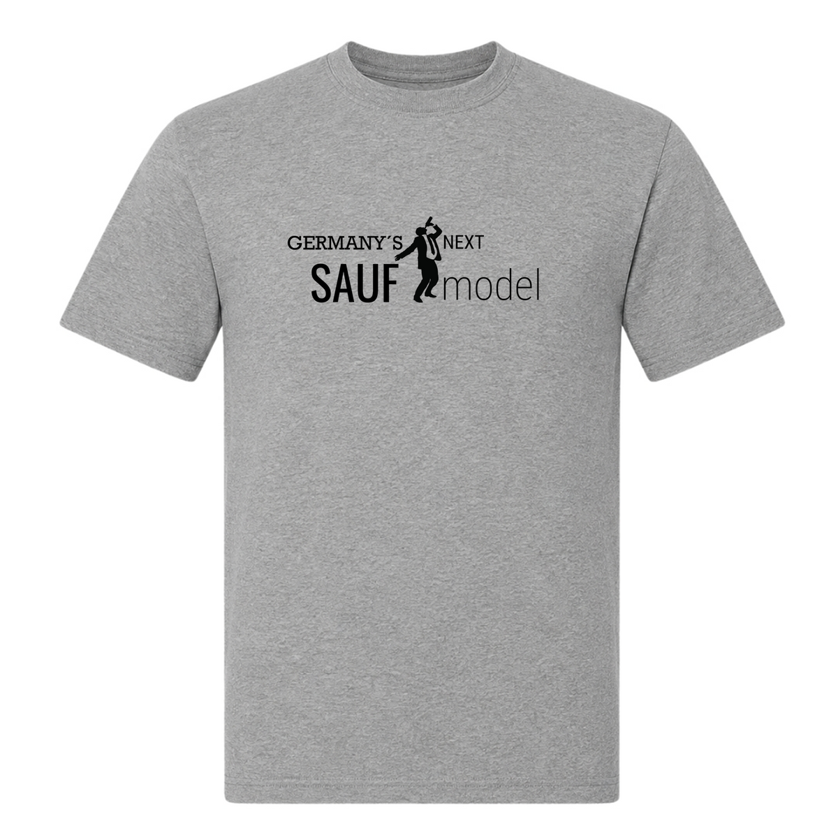 Germanys Sauf Model-T-Shirt - Grey Melange