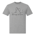 Wine Lover - T-Shirt - Grey Melange