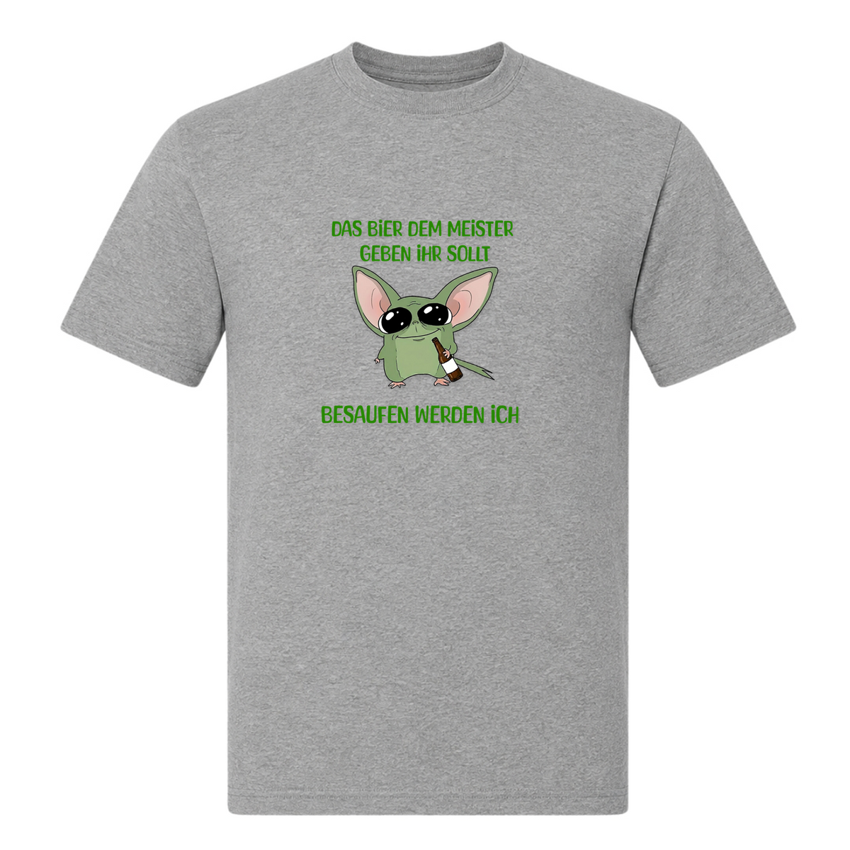 Bier Meister geben-T-Shirt - Grey Melange