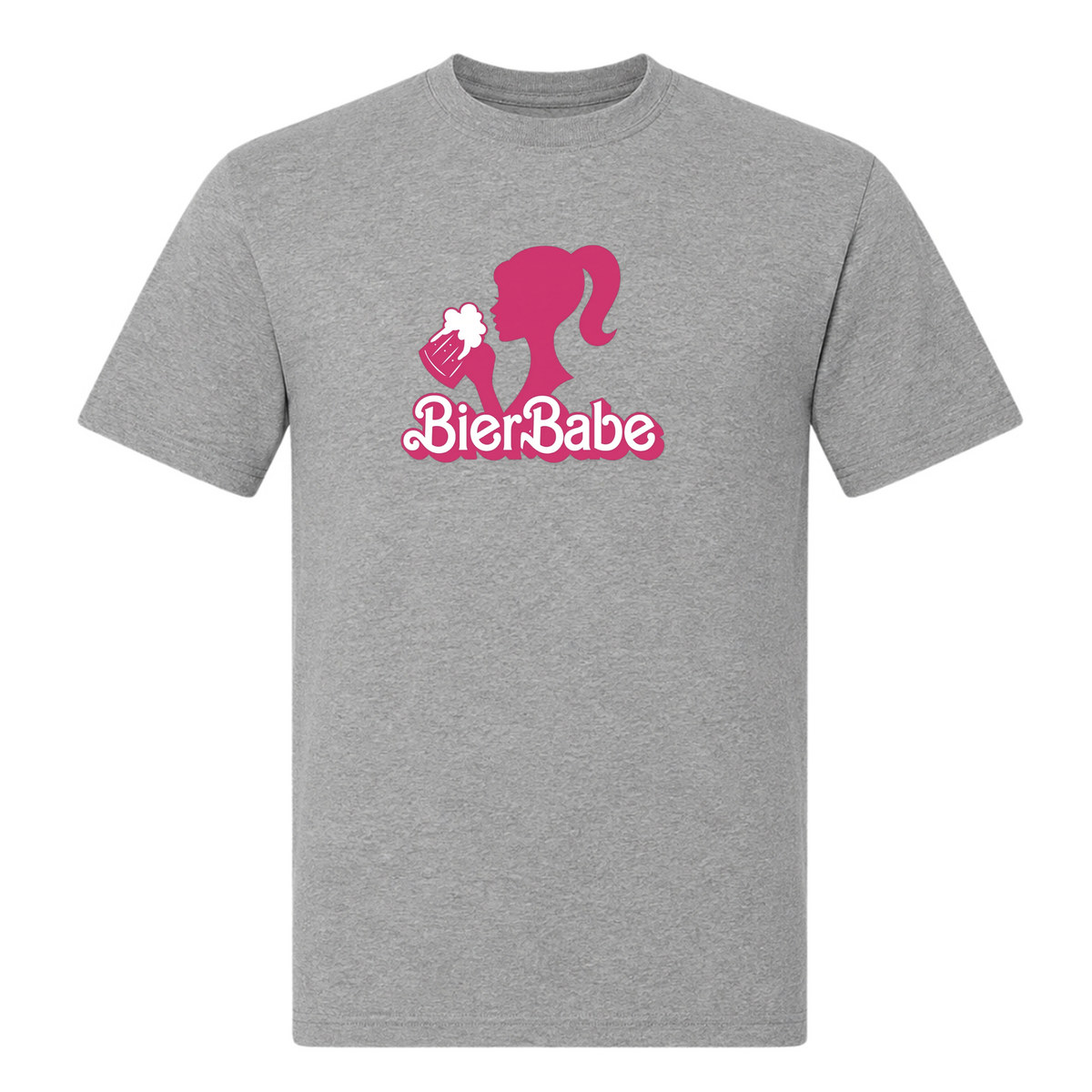 BierBabe - T-Shirt - Grey Melange