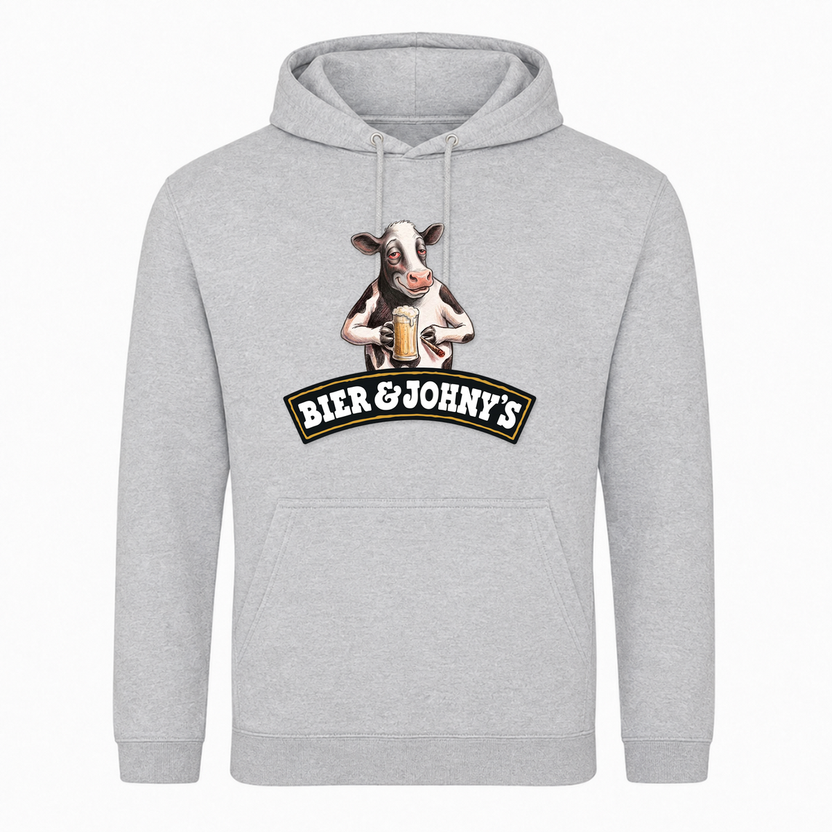 Bier&Johhnys - Hoodie -  Heather Grey