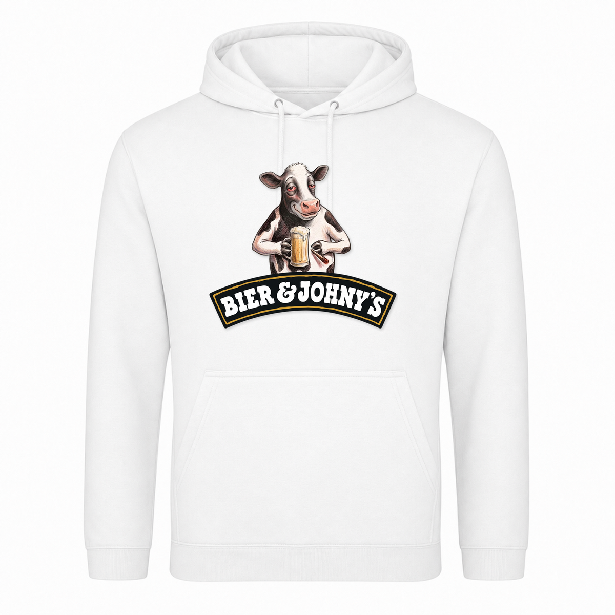 Bier&Johhnys - Hoodie - Weiß
