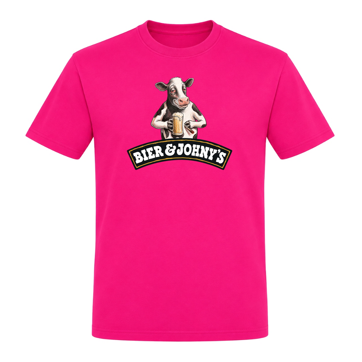 Bier&Johhnys - T-Shirt - Fuchsia