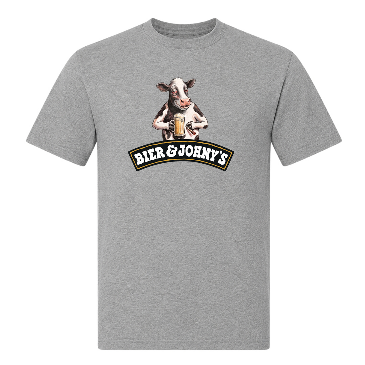 Bier&Johhnys - T-Shirt - Grey Melange