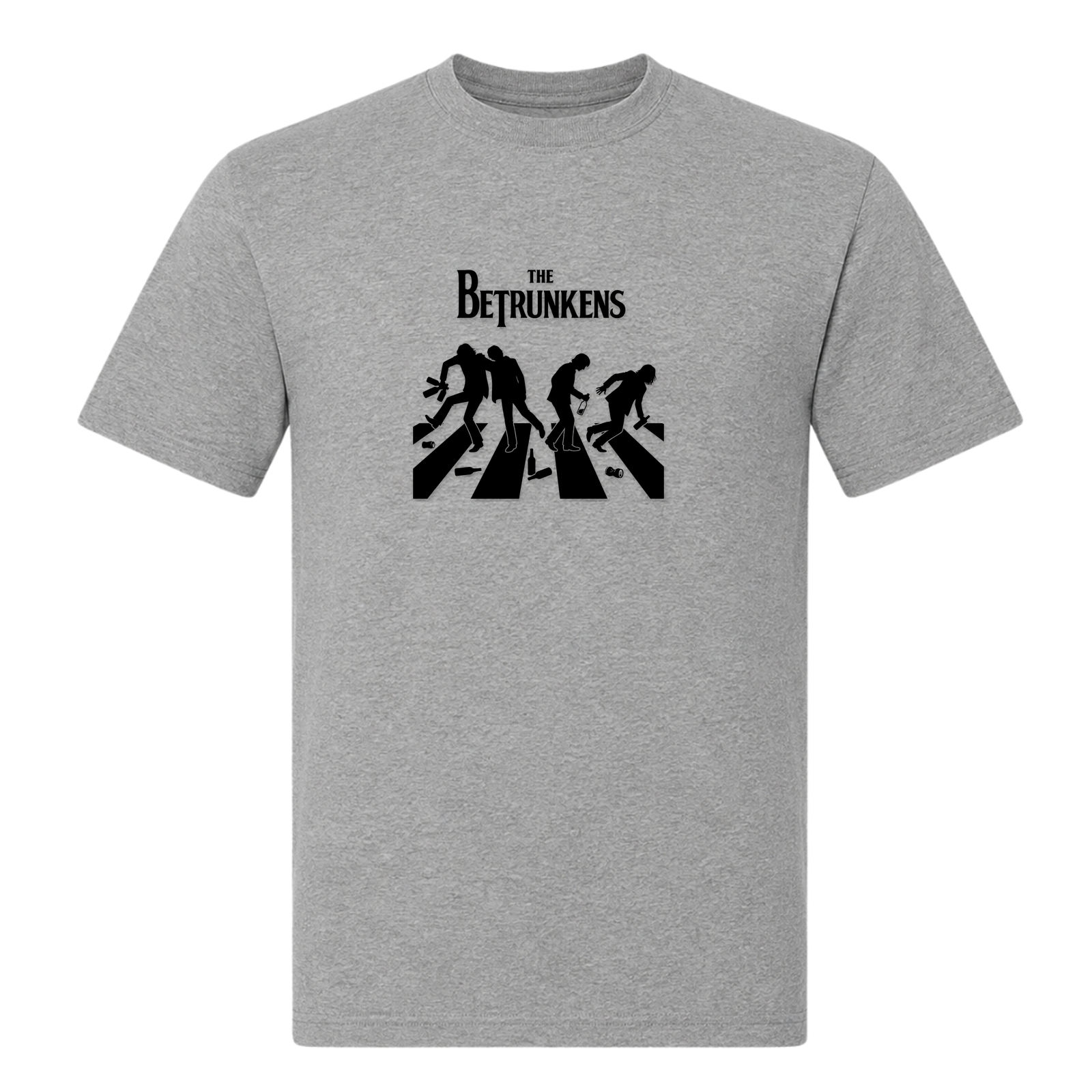 The Betrunkens-T-Shirt - Grey Melange