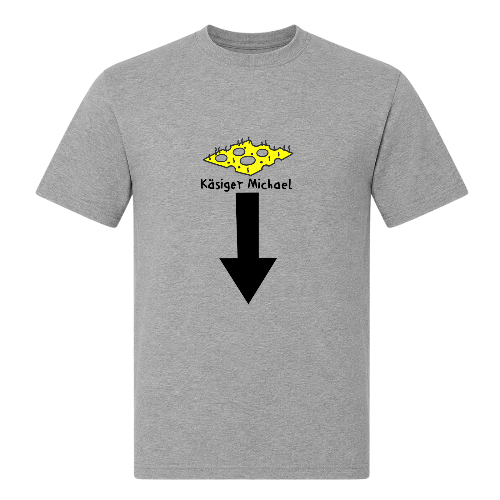 Käsiger Michael-T-Shirt - Grey Melange