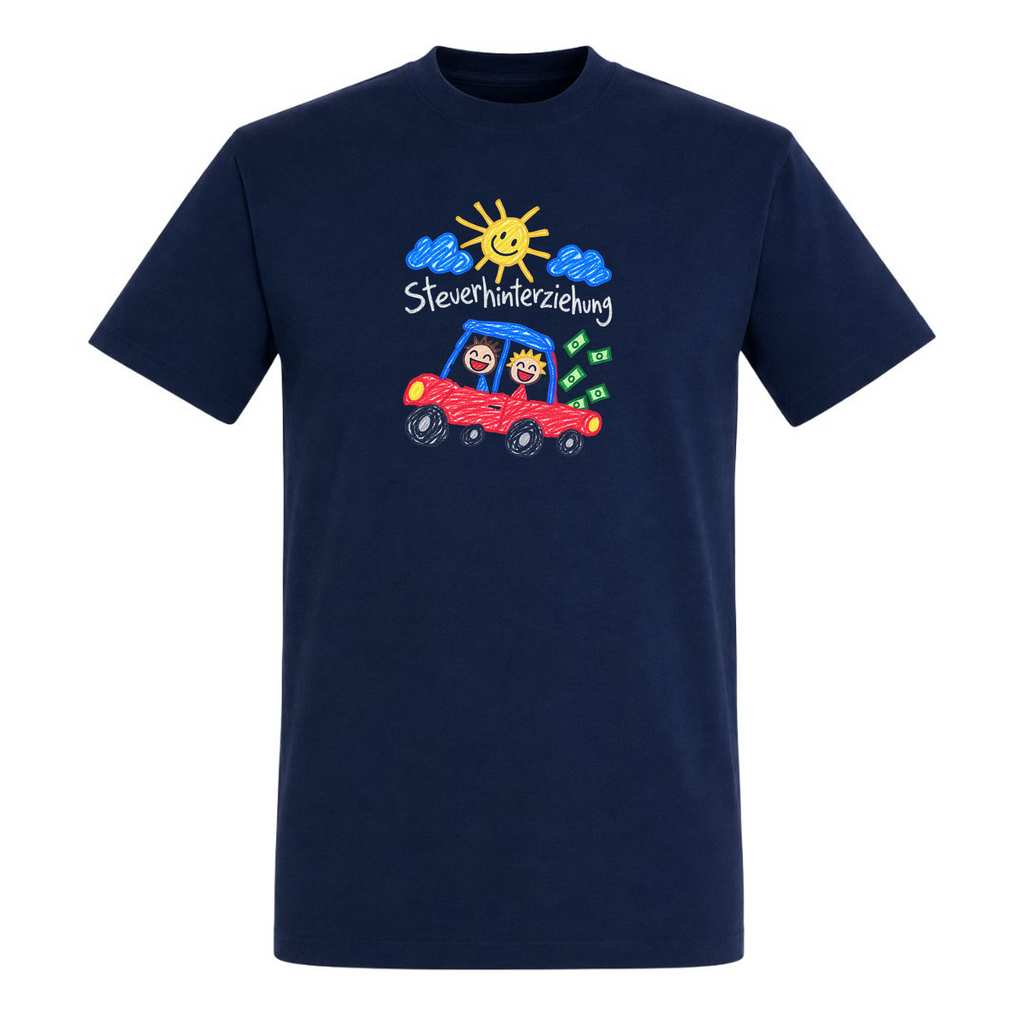 Steuerhinterziehung - T-Shirt - french navy